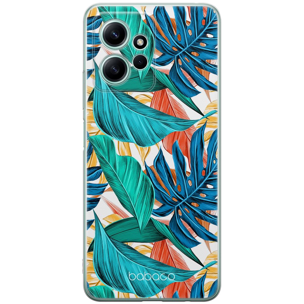 Babaco ERT GROUP mobile phone case for Xiaomi REDMI NOTE 12 4G original and officially Licensed pattern Plants 005 optimally adapted to the shape of the mobile phone, case made of TPU
