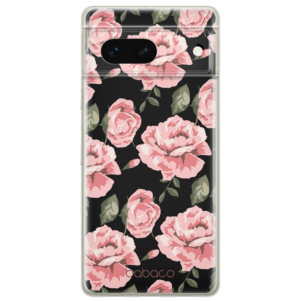 Babaco ERT GROUP mobile phone case for Google PIXEL 7 original and officially Licensed pattern Flowers 013 optimally adapted to the shape of the mobile phone, case made of TPU