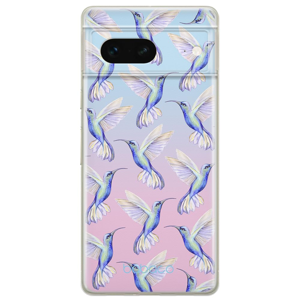 Babaco ERT GROUP mobile phone case for Google PIXEL 7 original and officially Licensed pattern Hummingbird 002 optimally adapted to the shape of the mobile phone, case made of TPU