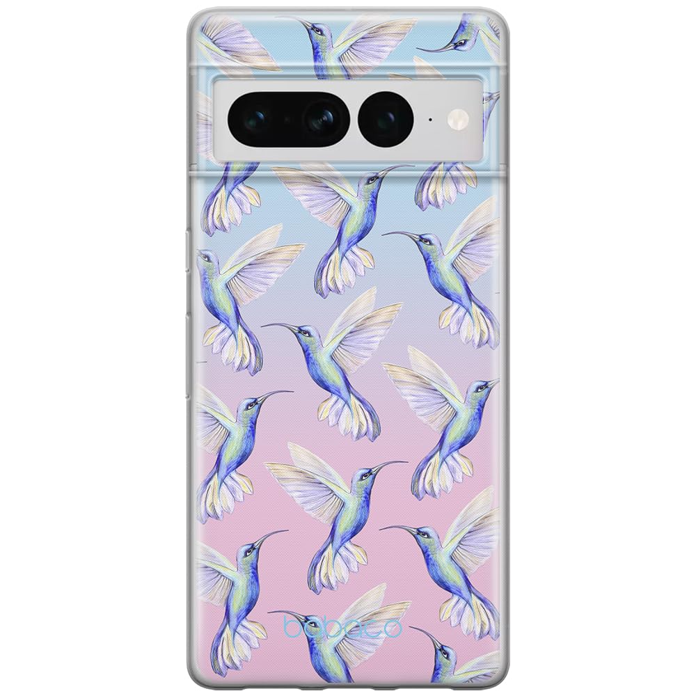 Babaco ERT GROUP mobile phone case for Google PIXEL 7 PRO original and officially Licensed pattern Hummingbird 002 optimally adapted to the shape of the mobile phone, case made of TPU