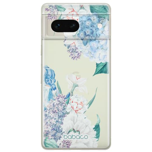 Babaco ERT GROUP mobile phone case for Google PIXEL 7 original and officially Licensed pattern Flowers 027 optimally adapted to the shape of the mobile phone, partially transparent