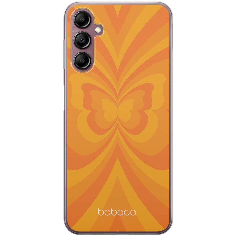 Babaco ERT GROUP mobile phone case for Samsung A14 4G/5G original and officially Licensed pattern Butterflies 001 optimally adapted to the shape of the mobile phone, case made of TPU