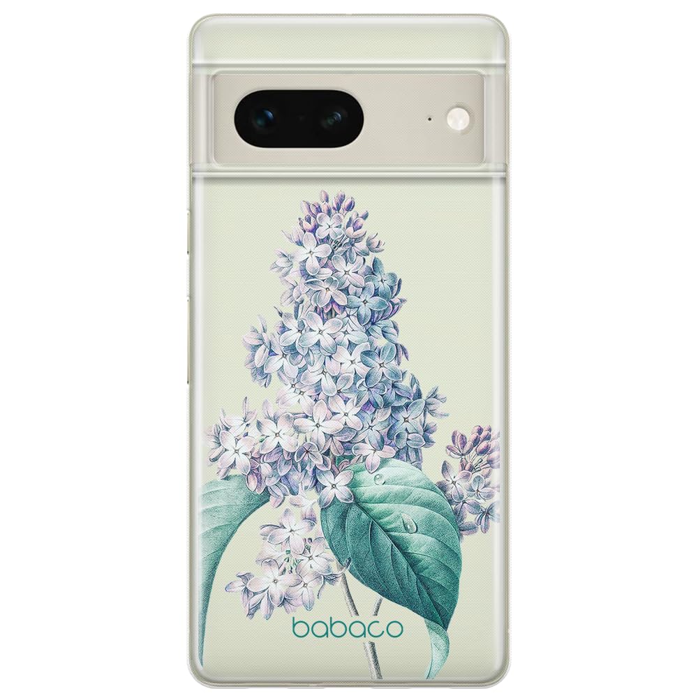 Babaco ERT GROUP mobile phone case for Google PIXEL 7 original and officially Licensed pattern Flowers 024 optimally adapted to the shape of the mobile phone, partially transparent