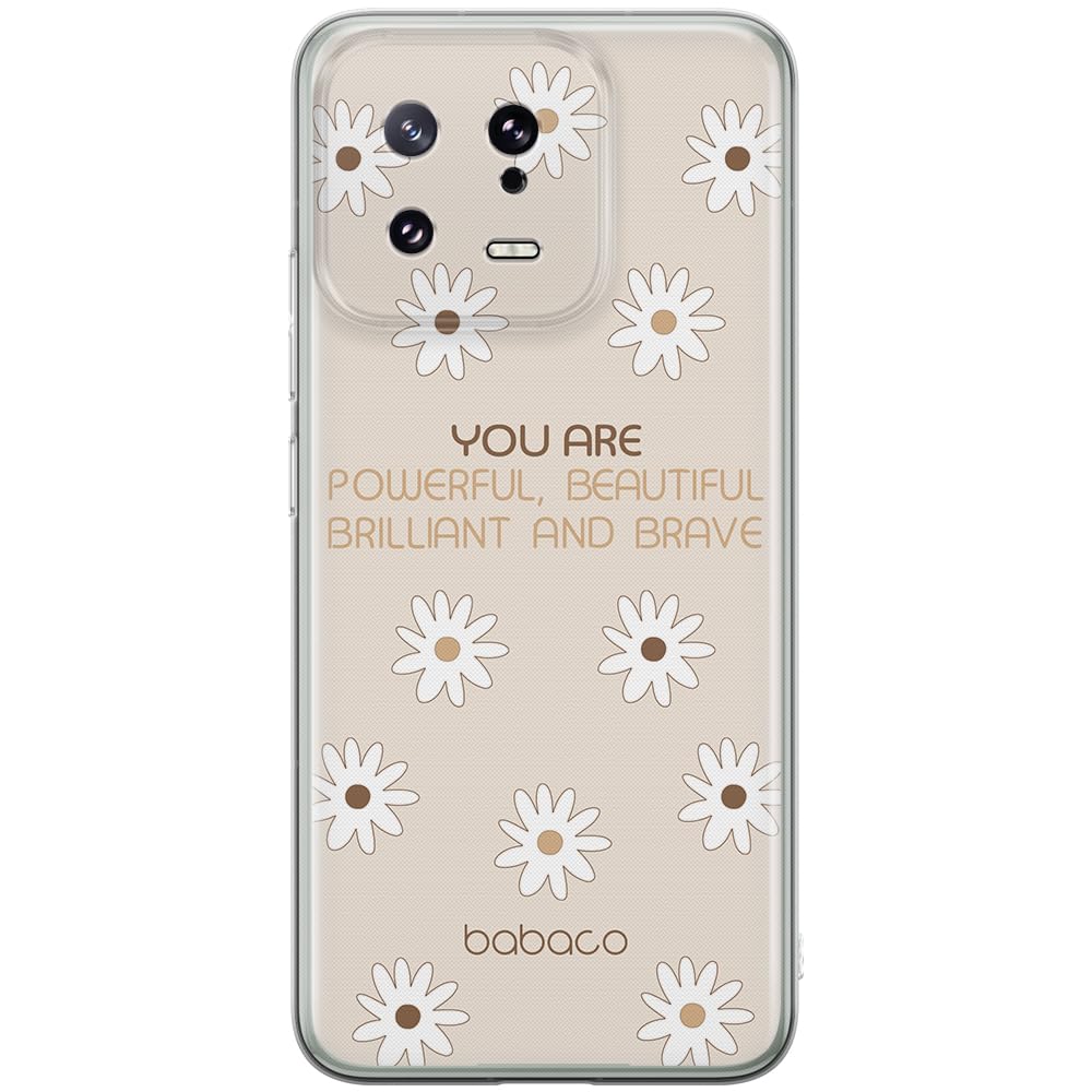 Babaco ERT GROUP mobile phone case for Xiaomi 13 original and officially Licensed pattern Positive vibes 003 optimally adapted to the shape of the mobile phone, case made of TPU