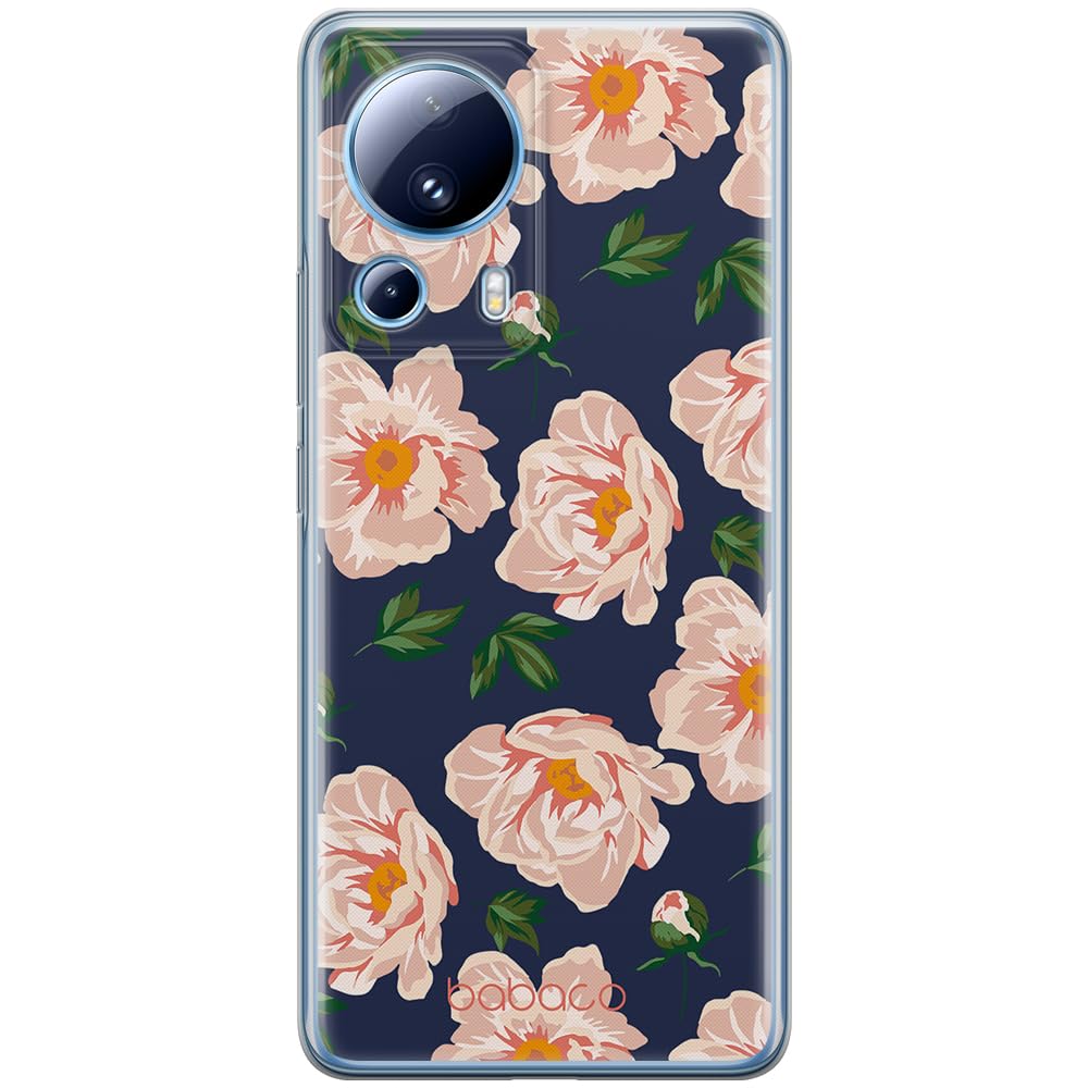 Babaco ERT GROUP mobile phone case for Xiaomi 13 LITE/CIVI 2 original and officially Licensed pattern Flowers 014 optimally adapted to the shape of the mobile phone, case made of TPU