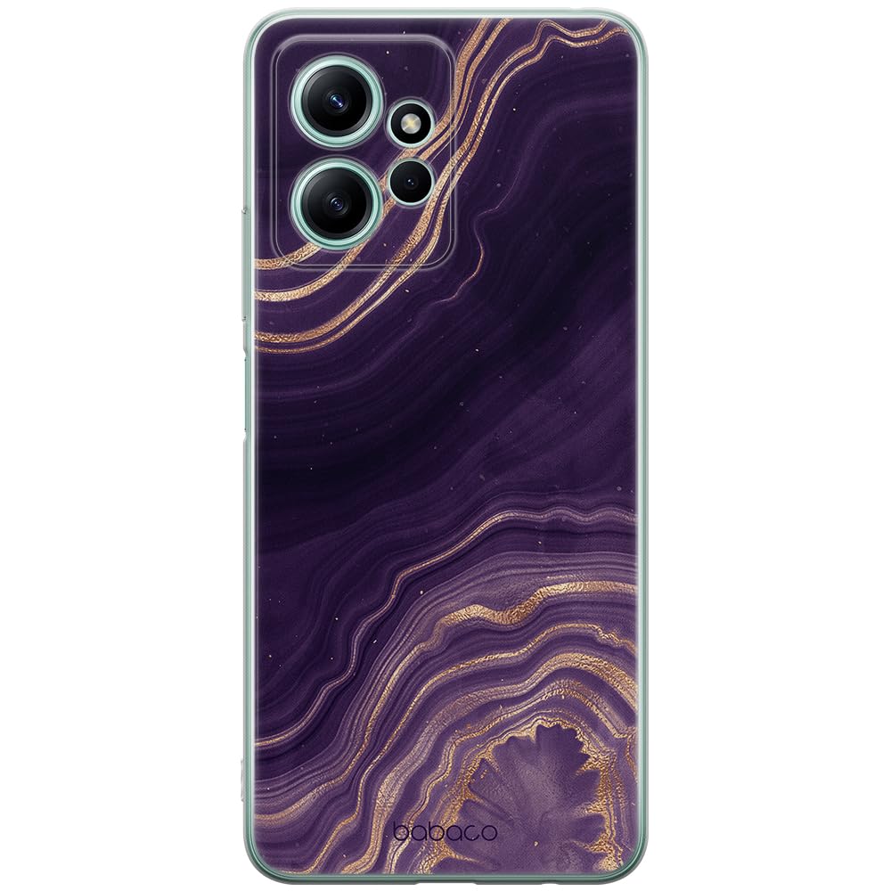 Babaco ERT GROUP mobile phone case for Xiaomi REDMI NOTE 12 4G original and officially Licensed pattern Marble 007 optimally adapted to the shape of the mobile phone, case made of TPU