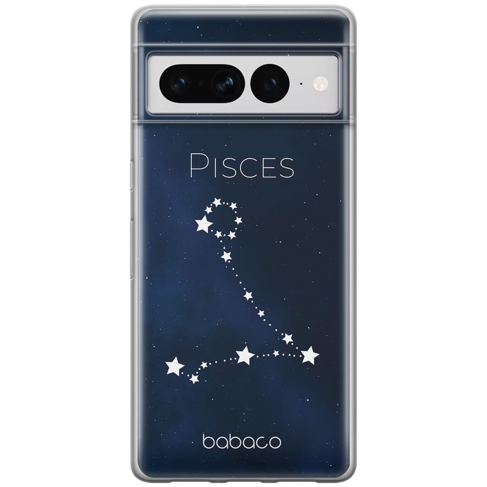 Babaco ERT GROUP mobile phone case for Google PIXEL 7 PRO original and officially Licensed pattern Zodiac Constellation 012 optimally adapted to the shape of the mobile phone, case made of TPU