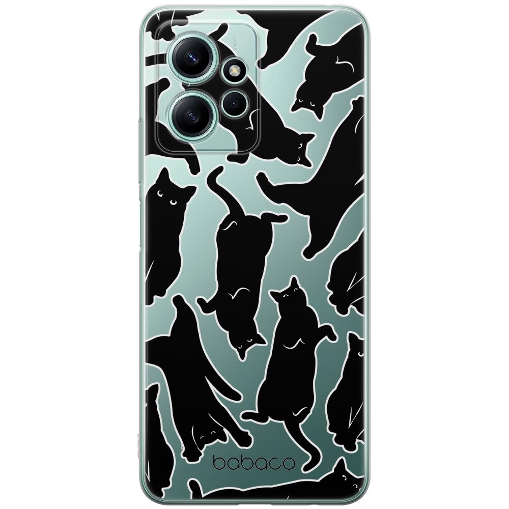 Babaco ERT GROUP mobile phone case for Xiaomi REDMI NOTE 12 4G original and officially Licensed pattern Cats 005 optimally adapted to the shape of the mobile phone, partially transparent