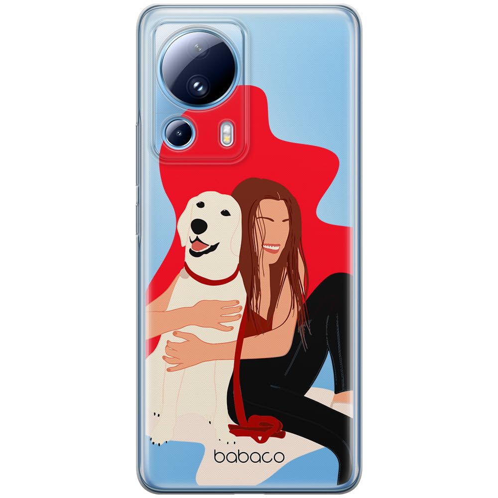 Babaco ERT GROUP mobile phone case for Xiaomi 13 LITE/CIVI 2 original and officially Licensed pattern Dogs 006 optimally adapted to the shape of the mobile phone, partially transparent