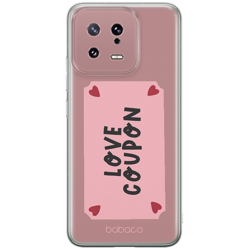 Babaco ERT GROUP mobile phone case for Xiaomi 13 original and officially Licensed pattern Love Coupon 001 optimally adapted to the shape of the mobile phone, case made of TPU