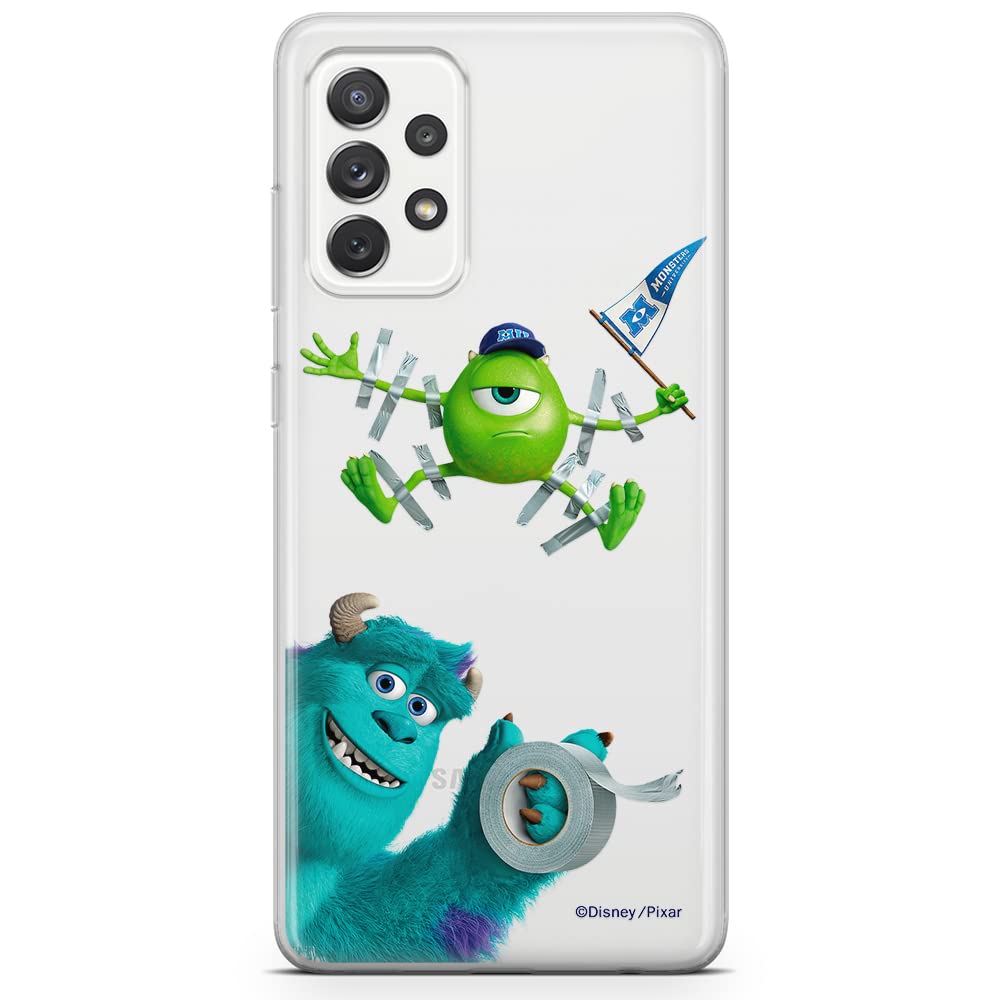 ERT GROUP mobile phone case for Samsung A52 5G / A52 LTE 4G / A52S 5G original and officially Licensed Disney pattern Monsters 001 adapted to the shape of the mobile phone, partially transparent