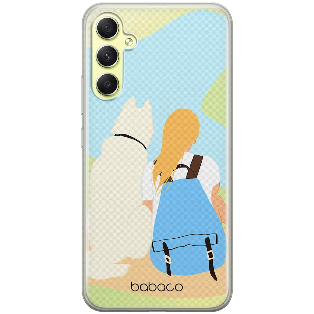 Babaco ERT GROUP mobile phone case for Samsung A34 5G original and officially Licensed pattern Dogs 003 optimally adapted to the shape of the mobile phone, partially transparent