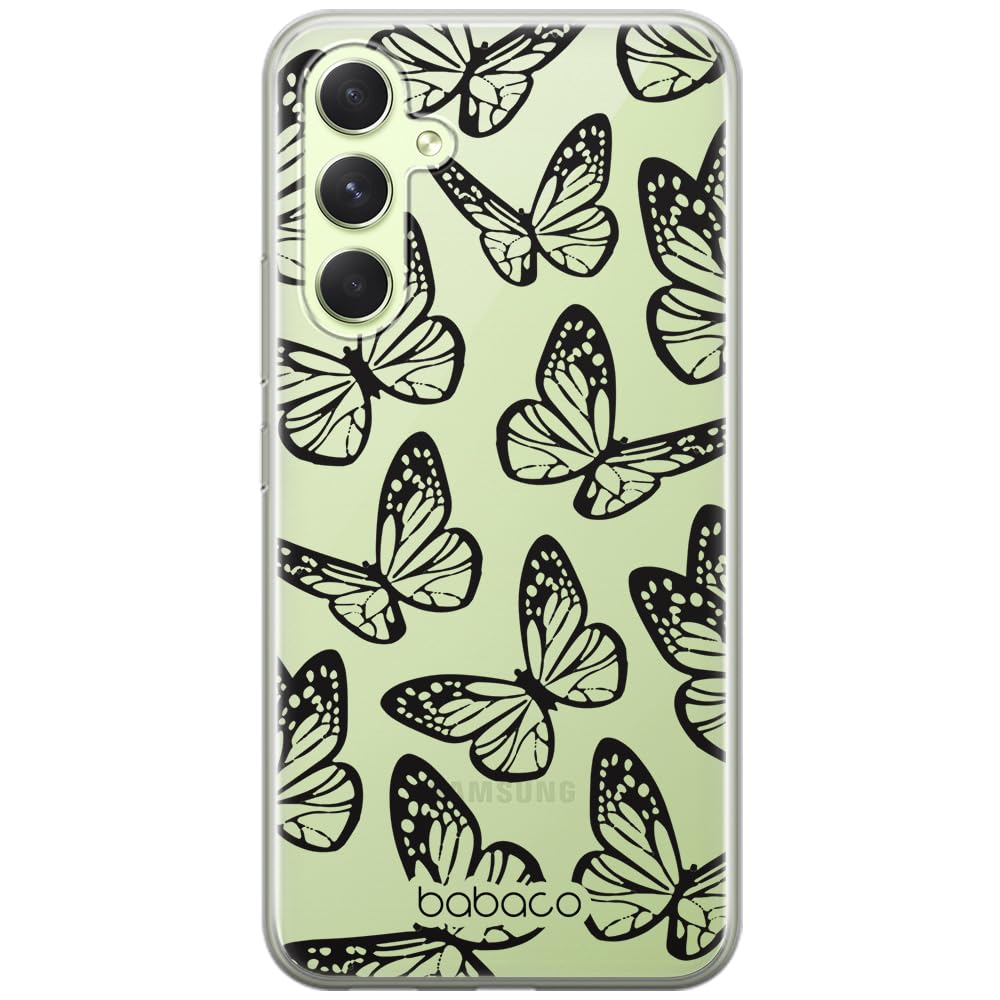Babaco ERT GROUP mobile phone case for Samsung A54 5G original and officially Licensed pattern Butterflies 002 optimally adapted to the shape of the mobile phone, case made of TPU