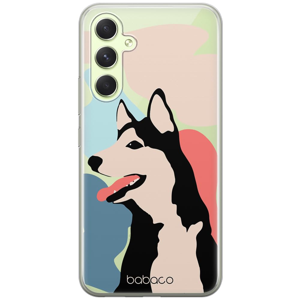 Babaco ERT GROUP mobile phone case for Samsung A54 5G original and officially Licensed pattern Dogs 001 optimally adapted to the shape of the mobile phone, partially transparent