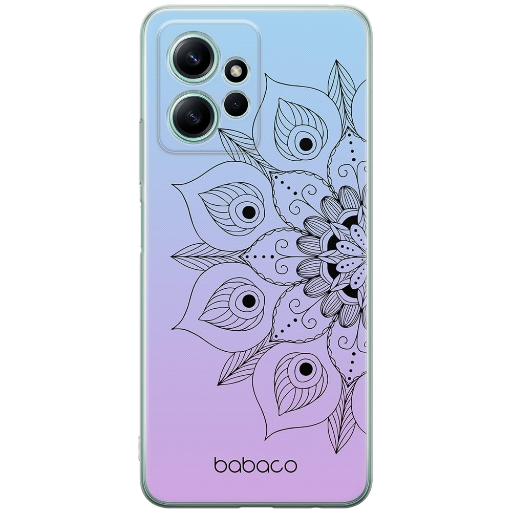 Babaco ERT GROUP mobile phone case for Xiaomi REDMI NOTE 12 4G original and officially Licensed pattern Mandalas 001 optimally adapted to the shape of the mobile phone, case made of TPU
