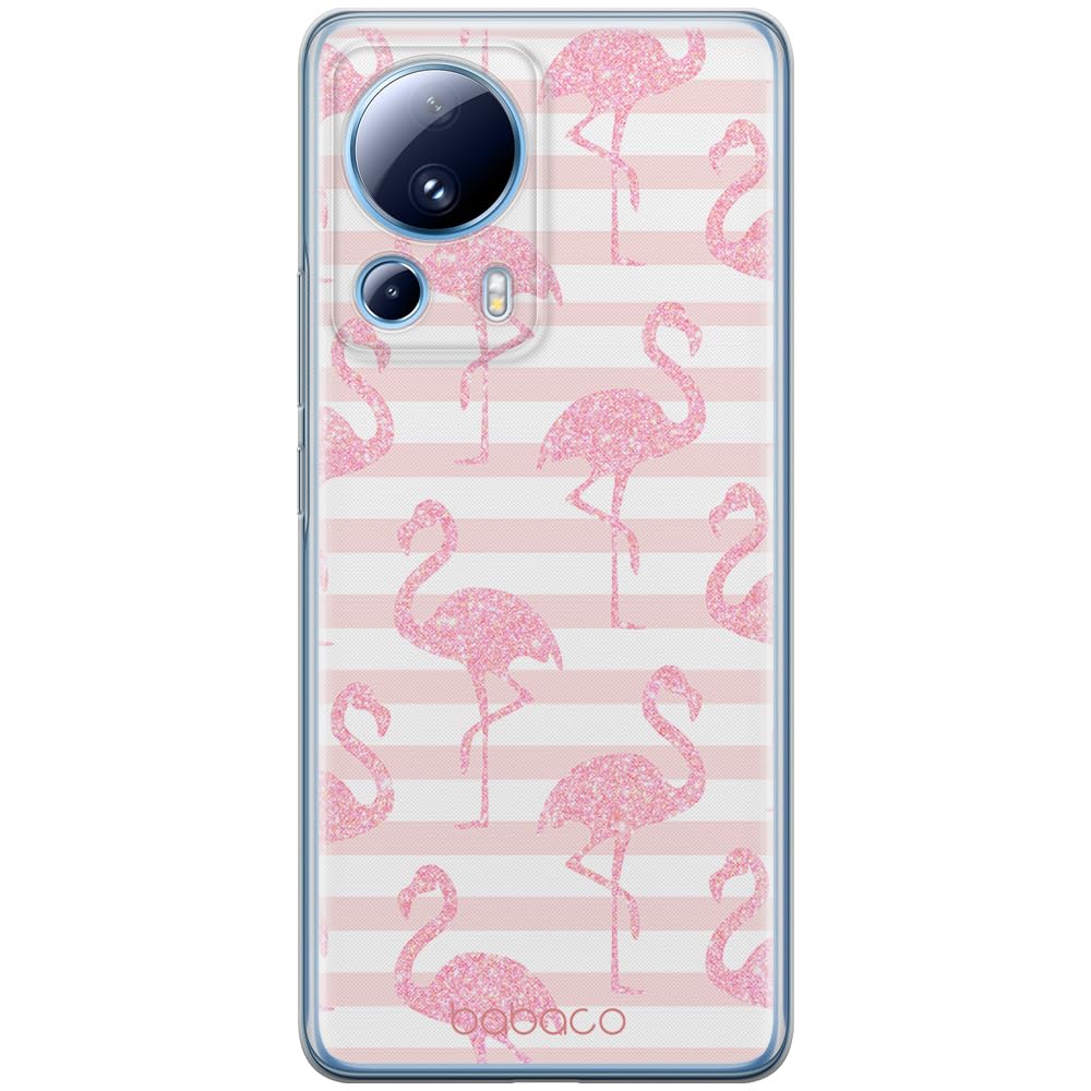 Babaco ERT GROUP mobile phone case for Xiaomi 13 LITE/CIVI 2 original and officially Licensed pattern Flamingo 001 optimally adapted to the shape of the mobile phone, case made of TPU