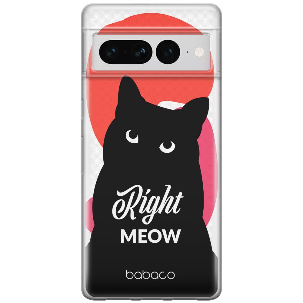 Babaco ERT GROUP mobile phone case for Google PIXEL 7 PRO original and officially Licensed pattern Cats 004 optimally adapted to the shape of the mobile phone, case made of TPU