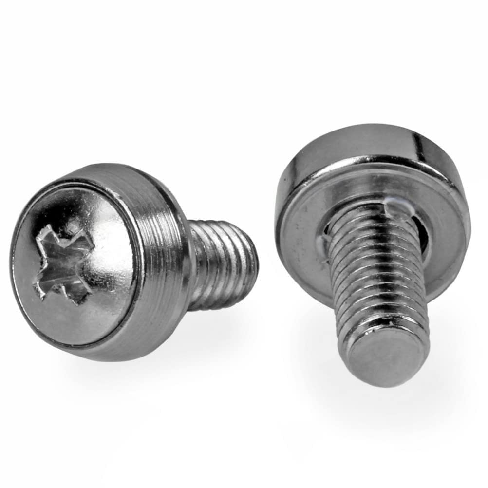 StarTech.com M6 x 12mm - Screws - 100 Pack - M6 Mounting Screws for Server Rack & Cabinet (CABSCREWSM62)