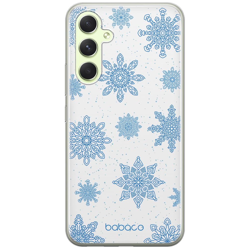 Babaco ERT GROUP mobile phone case for Samsung A54 5G original and officially Licensed pattern Winter 004 optimally adapted to the shape of the mobile phone, case made of TPU