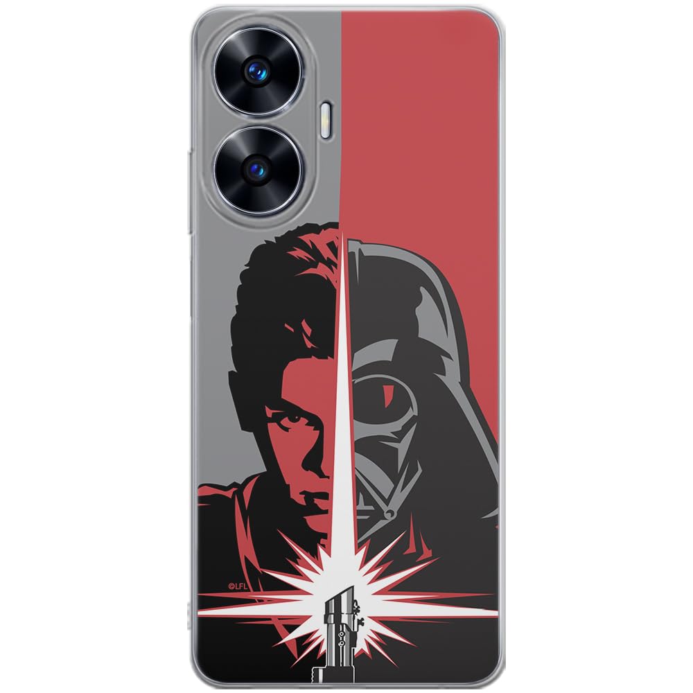 ERT GROUP mobile phone case for Realme C55 original and officially Licensed Star Wars pattern Darth Vader 007 optimally adapted to the shape of the mobile phone, case made of TPU
