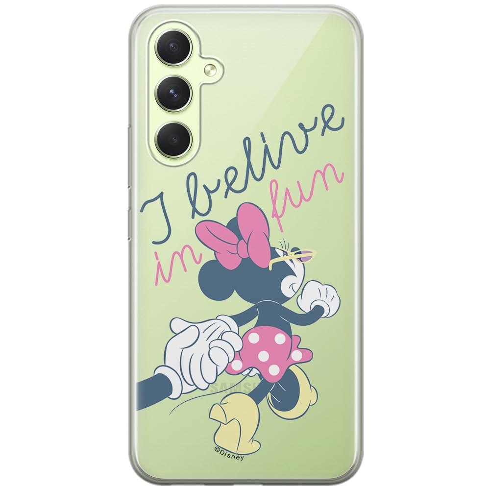 ERT GROUP mobile phone case for Samsung A54 5G original and officially Licensed Disney pattern Minnie 005 optimally adapted to the shape of the mobile phone, partially transparent