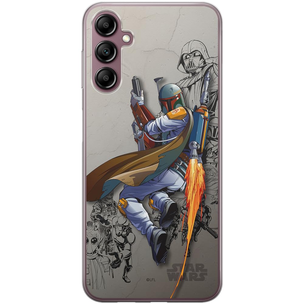 ERT GROUP mobile phone case for Samsung A14 4G/5G original and officially Licensed Star Wars pattern Boba Fett 003 optimally adapted to the shape of the mobile phone, case made of TPU