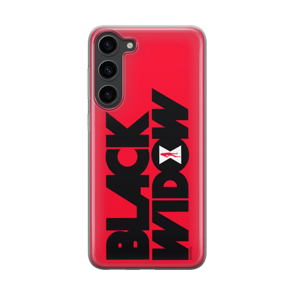 ERT GROUP mobile phone case for Samsung S23 original and officially Licensed Marvel pattern Black Widow 011 optimally adapted to the shape of the mobile phone, case made of TPU