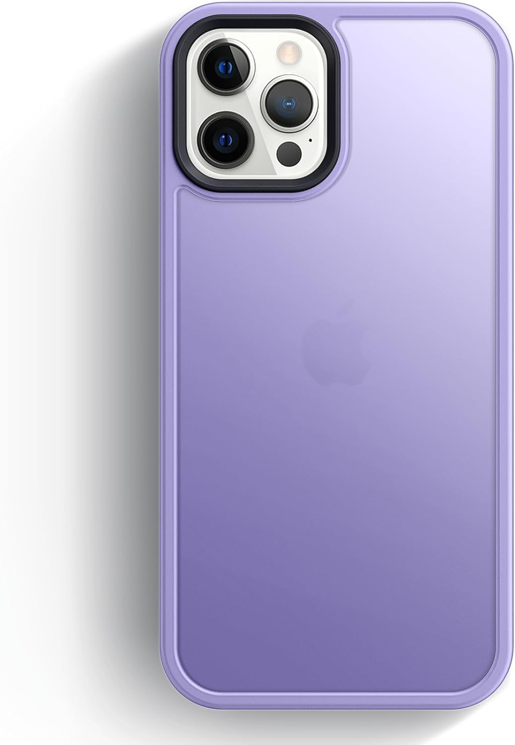 Anqrp Designed for iPhone 12/iPhone 12 Pro Case, [Military Shockproof] Super Soft Silicone Slim Translucent Matte Protective Phone Cover, Compatible with iPhone 12/iPhone 12 Pro 6.1", Purple