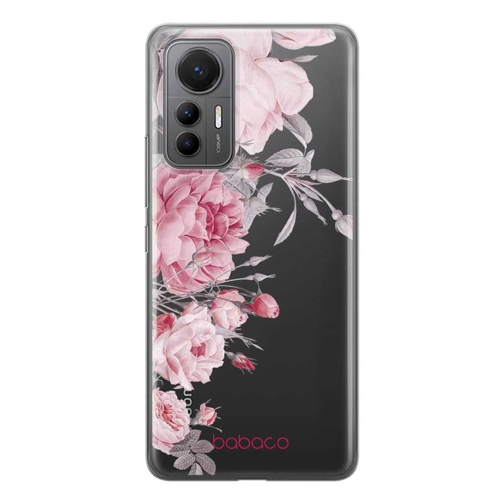 Babaco ERT GROUP mobile phone case for Xiaomi MI 12 LITE original and officially Licensed pattern Flowers 059 optimally adapted to the shape of the mobile phone, partially transparent