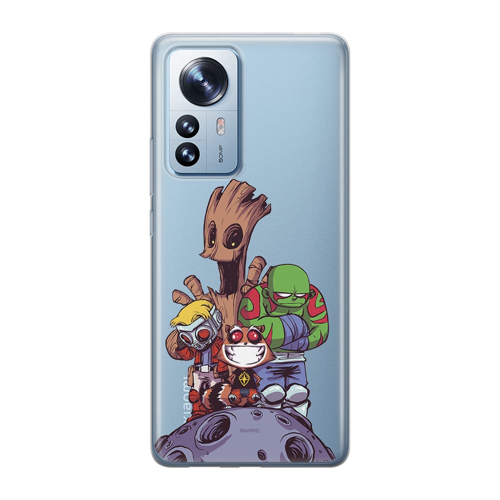 ERT GROUP mobile phone case for Xiaomi 12 PRO original and officially Licensed Marvel pattern Guardians of the Galaxy 017 optimally adapted to the shape of the mobile phone, partially transparent