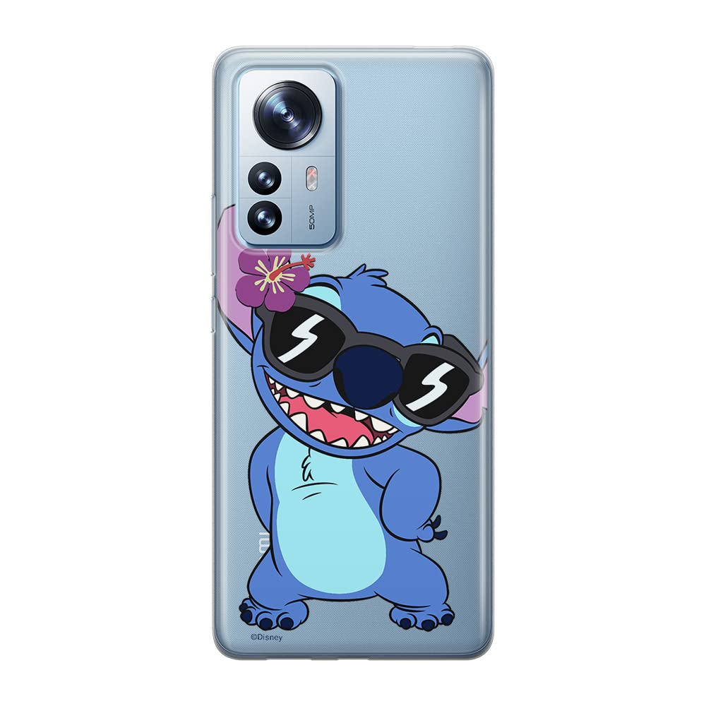 ERT GROUP mobile phone case for Xiaomi 12 / 12X original and officially Licensed Disney pattern Stich 007 optimally adapted to the shape of the mobile phone, partially transparent