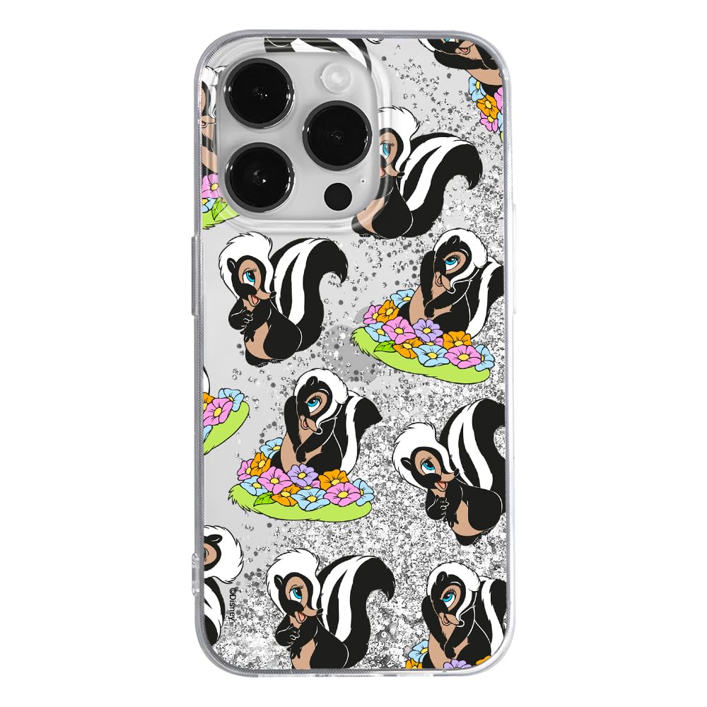 ERT GROUP mobile phone case for Apple Iphone 14 PRO original and officially Licensed Disney pattern Pepe Le Pew 003 optimally adapted to the mobile phone, with glitter overflow effect