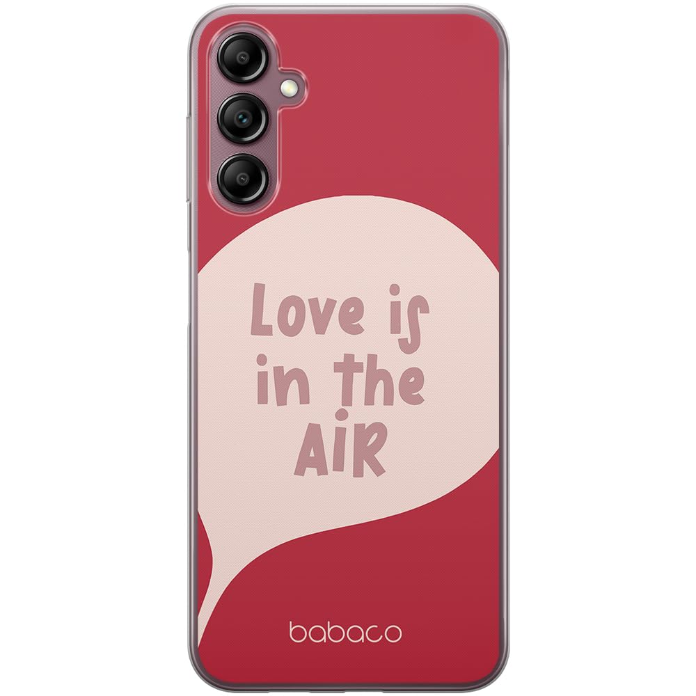 Babaco ERT GROUP mobile phone case for Samsung A14 4G/5G original and officially Licensed pattern Love is in the air 001 optimally adapted to the shape of the mobile phone, case made of TPU