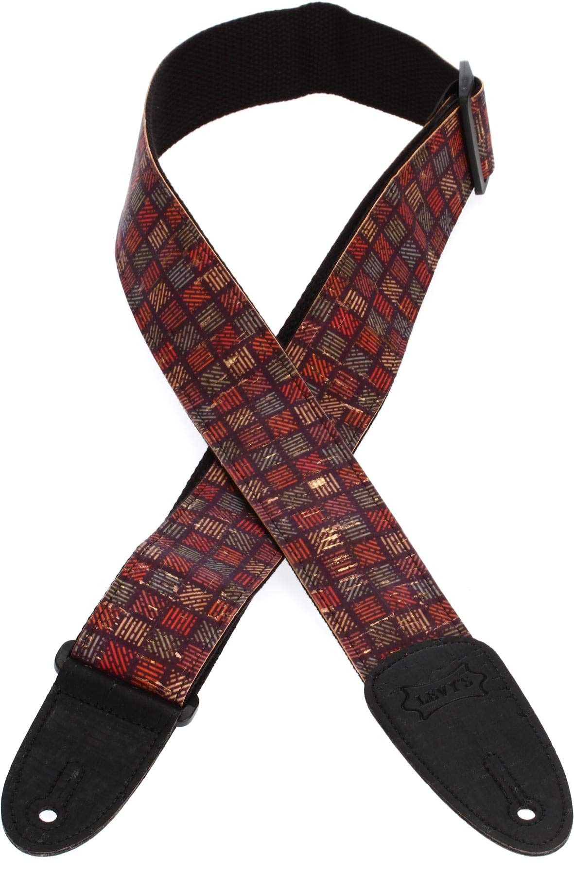 Levy's MX8-004 Natural Cork on Black Cotton Webbing w Cork Ends 2" - Orleans