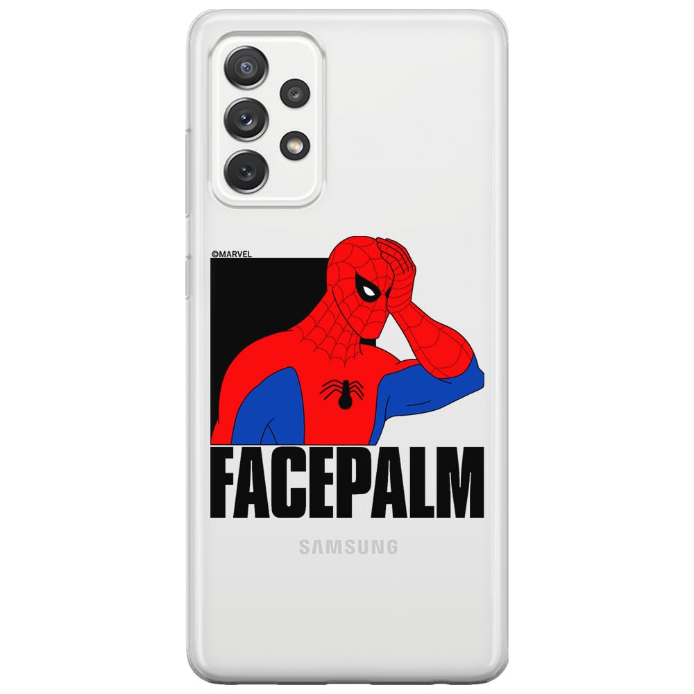 ERT GROUP mobile phone case for Samsung A52 5G / A52 LTE 4G / A52S 5G original and officially Licensed Marvel pattern Spider Man 029 adapted to the shape of the mobile phone, partially transparent