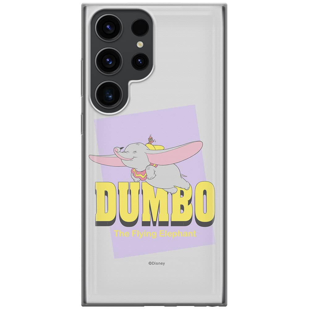ERT GROUP mobile phone case for Samsung S23 ULTRA original and officially Licensed Disney pattern Dumbo 005 optimally adapted to the shape of the mobile phone, case made of TPU