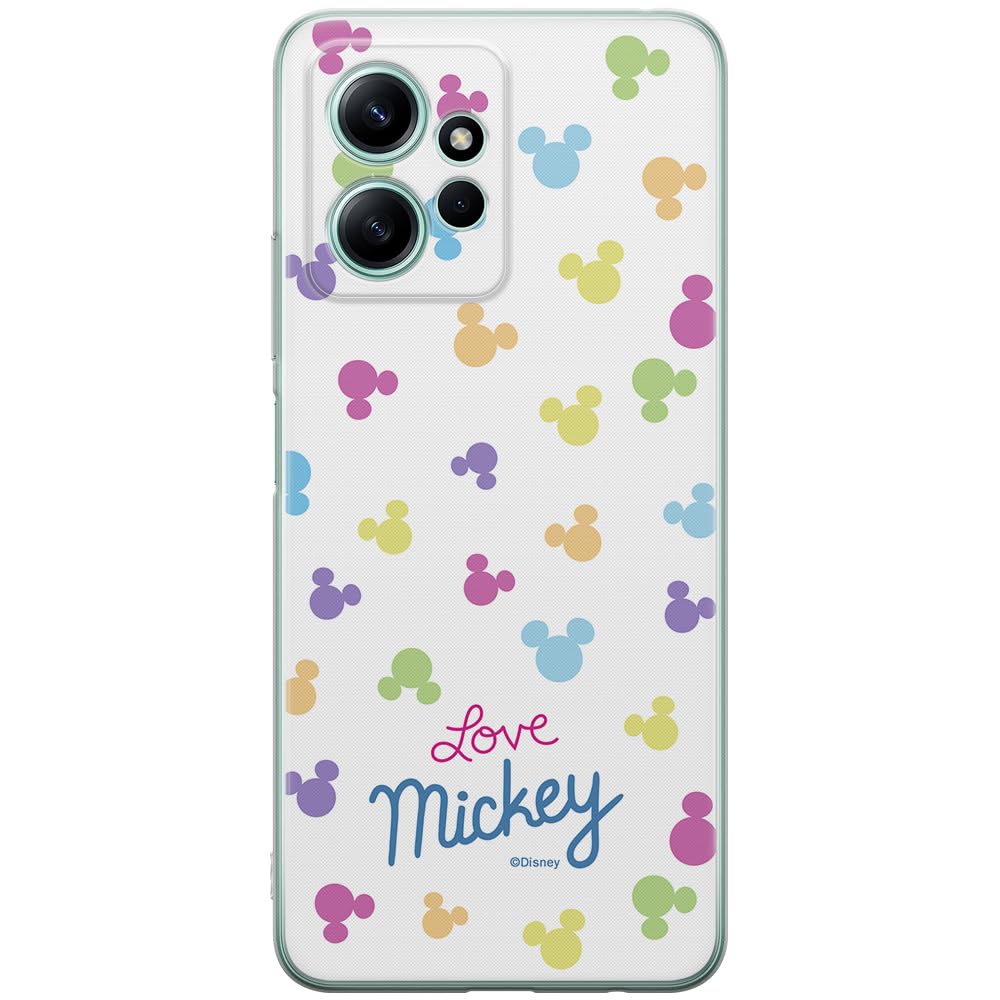 ERT GROUP mobile phone case for Xiaomi REDMI NOTE 12 4G original and officially Licensed Disney pattern Mickey 017 optimally adapted to the shape of the mobile phone, case made of TPU