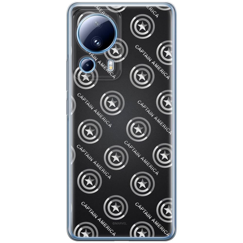 ERT GROUP mobile phone case for Xiaomi 13 LITE/CIVI 2 original and officially Licensed Marvel pattern Capitan America 012 optimally adapted to the shape of the mobile phone, case made of TPU