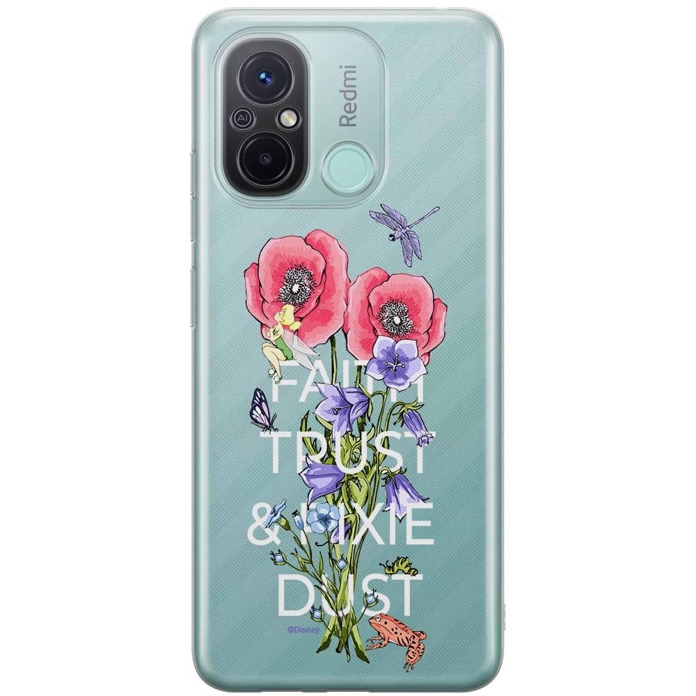 ERT GROUP mobile phone case for Xiaomi REDMI 12C/ REDMI 11A original and officially Licensed Disney pattern Tinker Bell 003 optimally adapted to the shape of the mobile phone, partially transparent