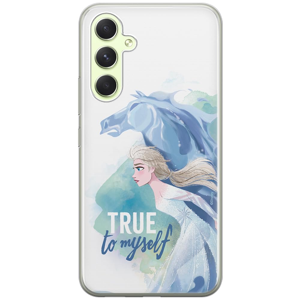 ERT GROUP mobile phone case for Samsung A54 5G original and officially Licensed Disney pattern Elsa 012 optimally adapted to the shape of the mobile phone, case made of TPU