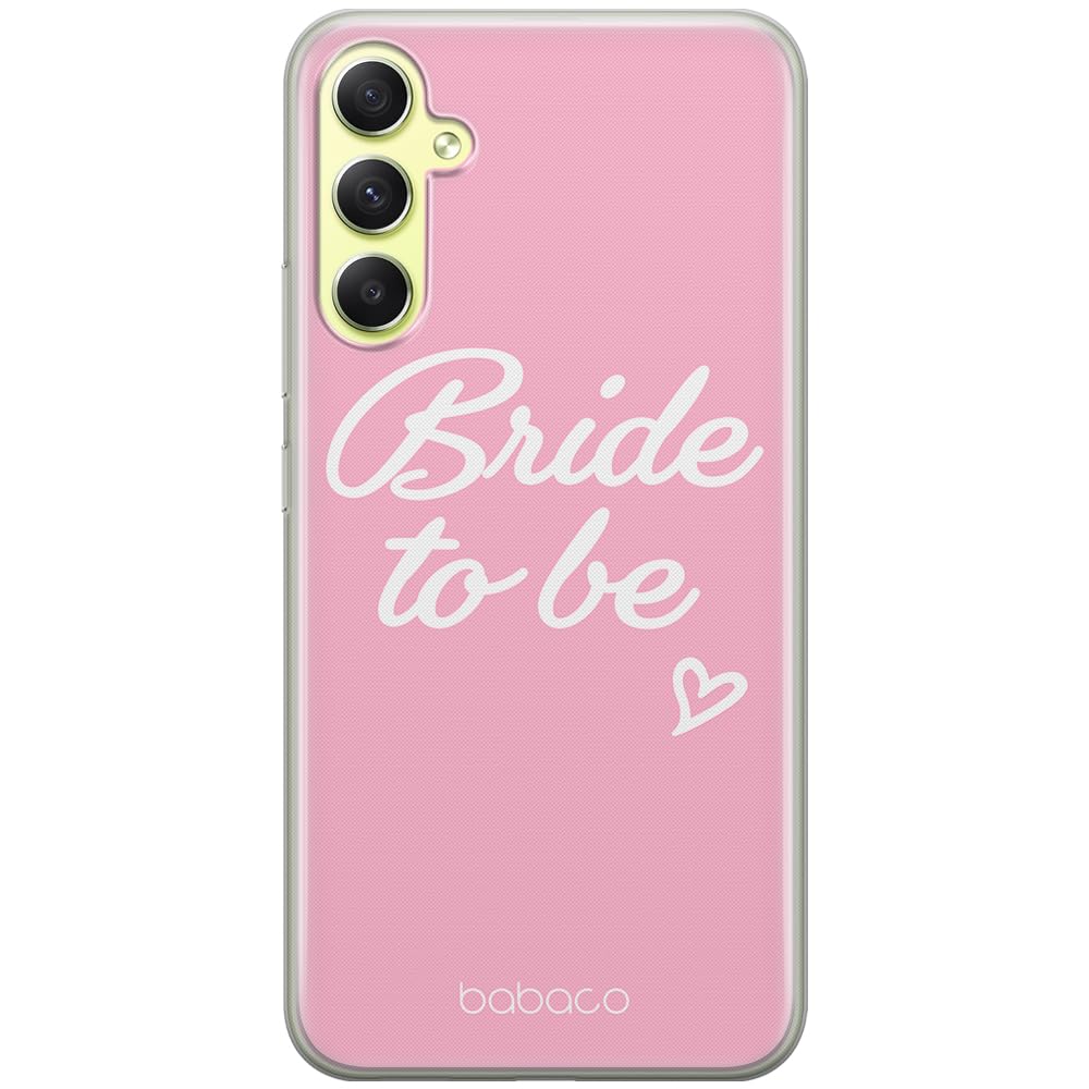 Babaco ERT GROUP mobile phone case for Samsung A34 5G original and officially Licensed pattern Bride to be 001 optimally adapted to the shape of the mobile phone, case made of TPU