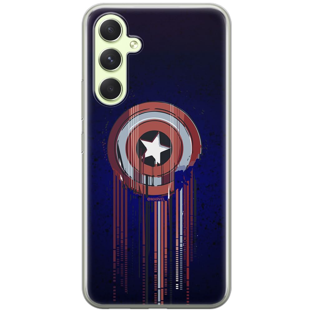 ERT GROUP mobile phone case for Samsung A54 5G original and officially Licensed Marvel pattern Capitan America 017 optimally adapted to the shape of the mobile phone, case made of TPU
