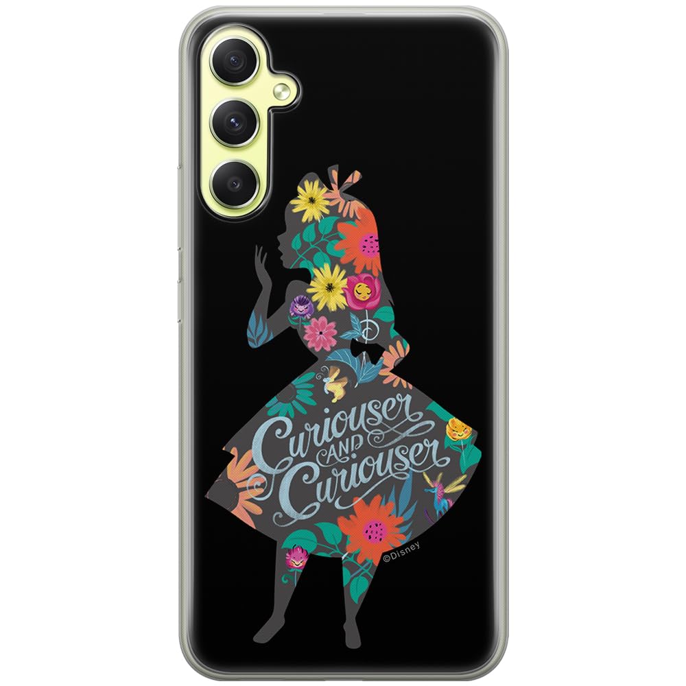 ERT GROUP mobile phone case for Samsung A34 5G original and officially Licensed Disney pattern Alice 002 optimally adapted to the shape of the mobile phone, case made of TPU