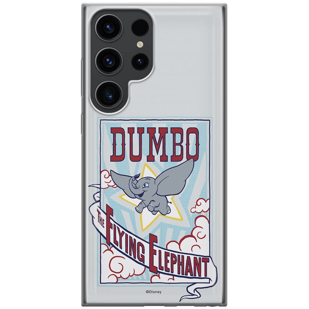 ERT GROUP mobile phone case for Samsung S23 ULTRA original and officially Licensed Disney pattern Dumbo 002 optimally adapted to the shape of the mobile phone, case made of TPU