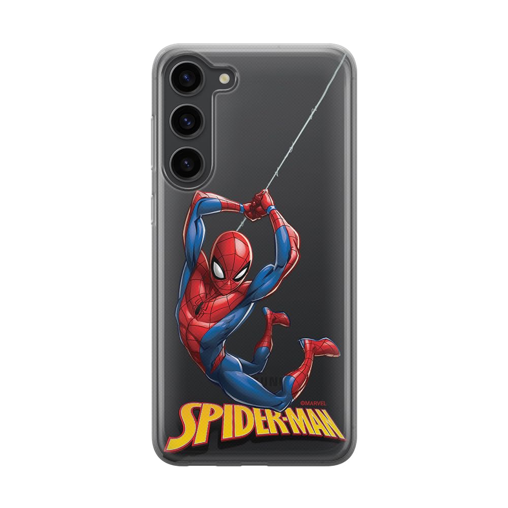 ERT GROUP mobile phone case for Samsung S23 PLUS original and officially Licensed Marvel pattern Spider Man 019 optimally adapted to the shape of the mobile phone, partially transparent