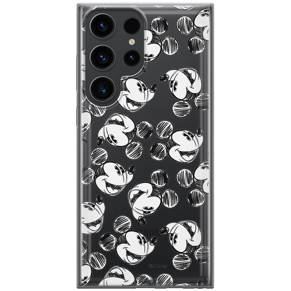 ERT GROUP mobile phone case for Samsung S23 ULTRA original and officially Licensed Disney pattern Mickey 025 optimally adapted to the shape of the mobile phone, partially transparent