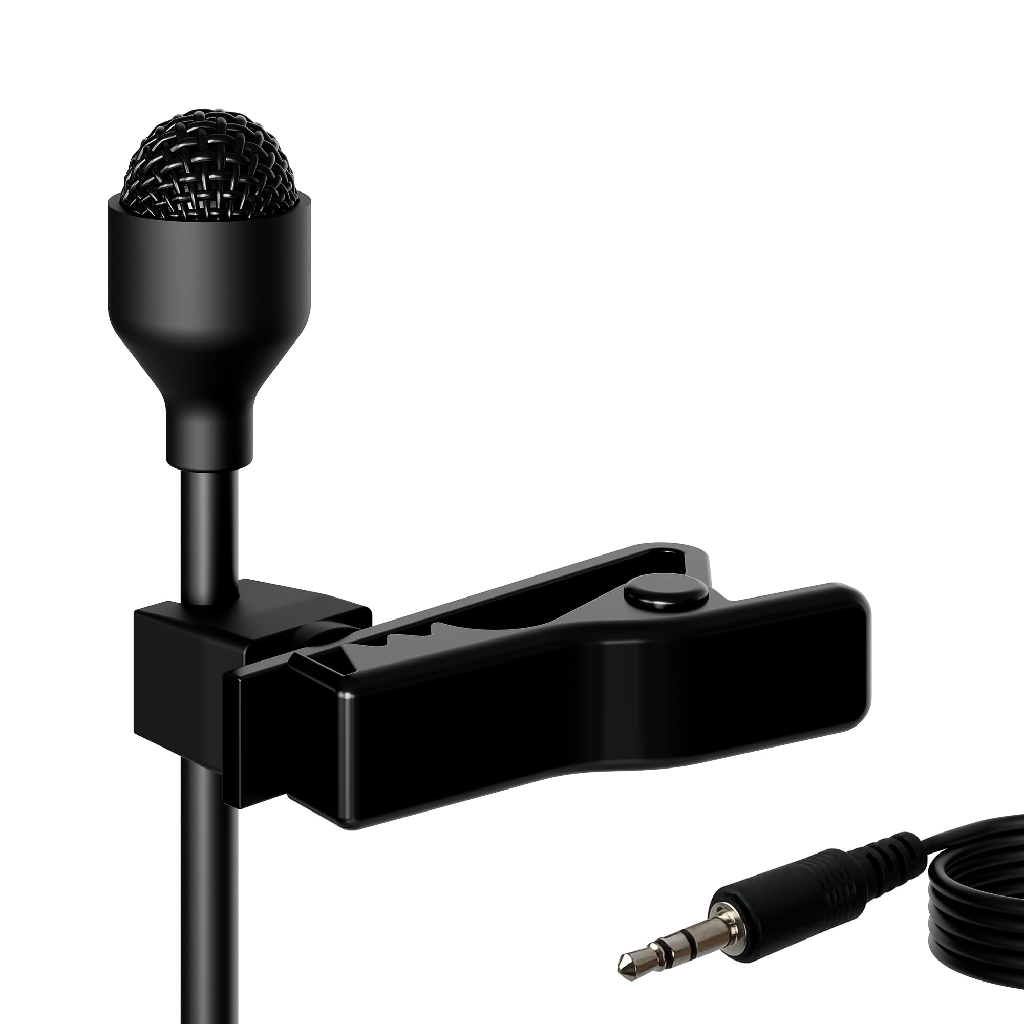 J K Pro MIC-J 044 Lavalier Lapel External Microphone Designed Compatible with ZOOM TASCAM Recording Devices - 1/8" TRS Plug