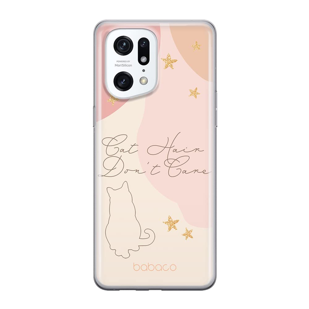 Babaco ERT GROUP mobile phone case for Oppo FIND X5 PRO original and officially Licensed pattern Cats 007 optimally adapted to the shape of the mobile phone, case made of TPU