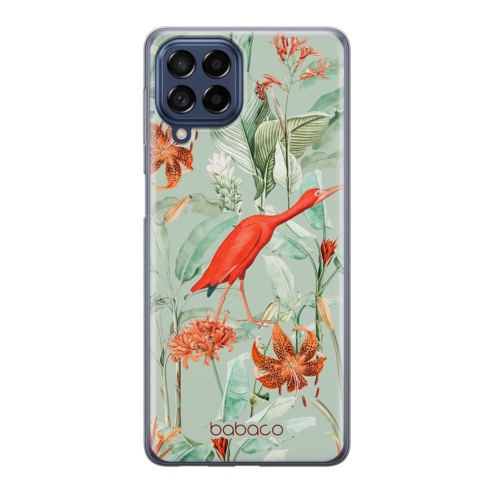 Babaco ERT GROUP mobile phone case for Samsung M53 5G original and officially Licensed pattern Flowers 049 optimally adapted to the shape of the mobile phone, case made of TPU