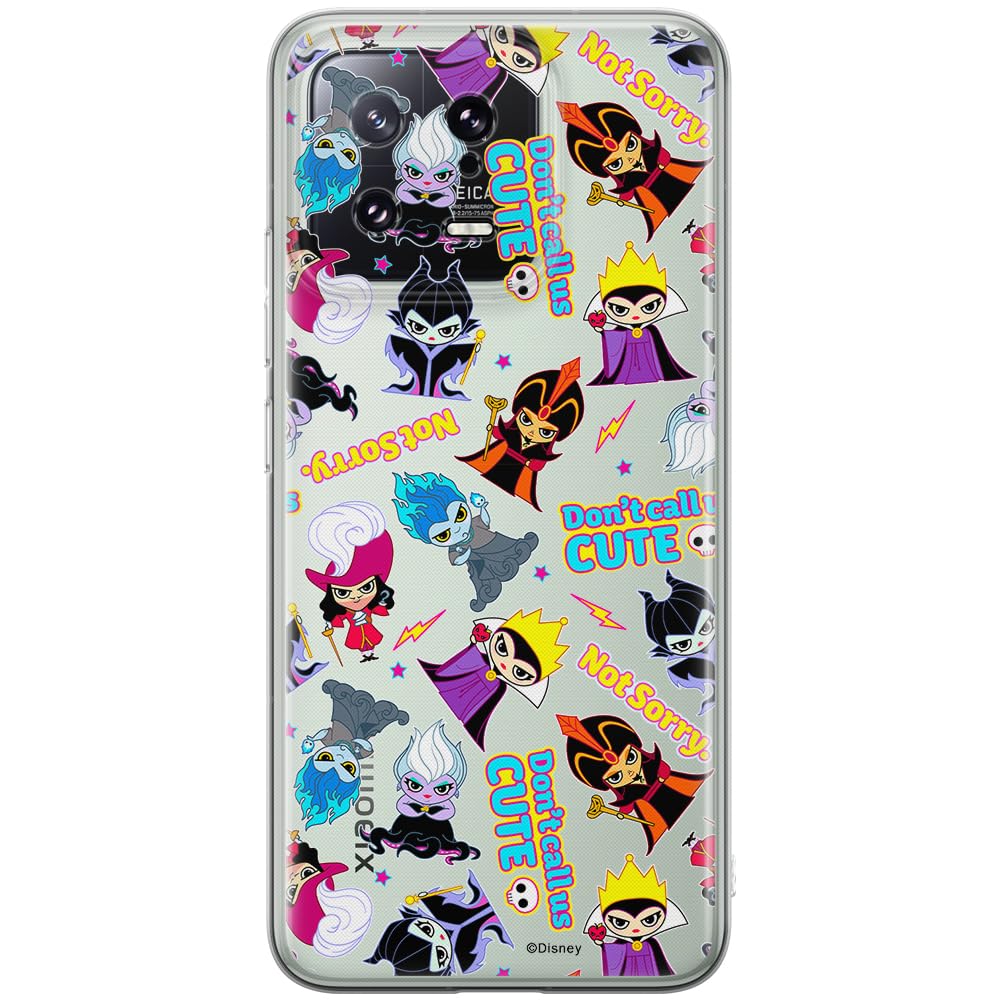 ERT GROUP mobile phone case for Xiaomi 13 original and officially Licensed Disney pattern Disney Villains 008 optimally adapted to the shape of the mobile phone, partially transparent